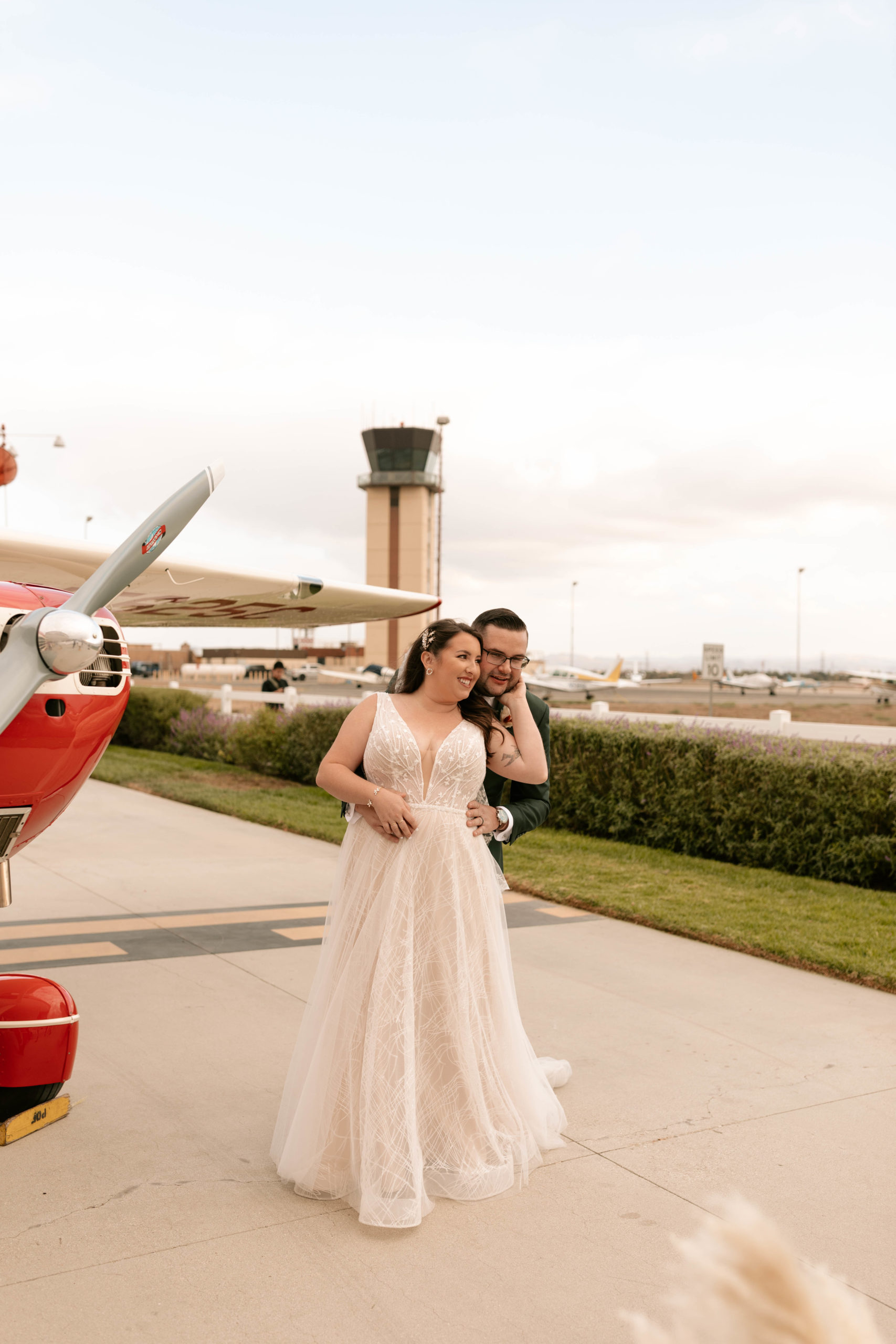 Chino airport wedding