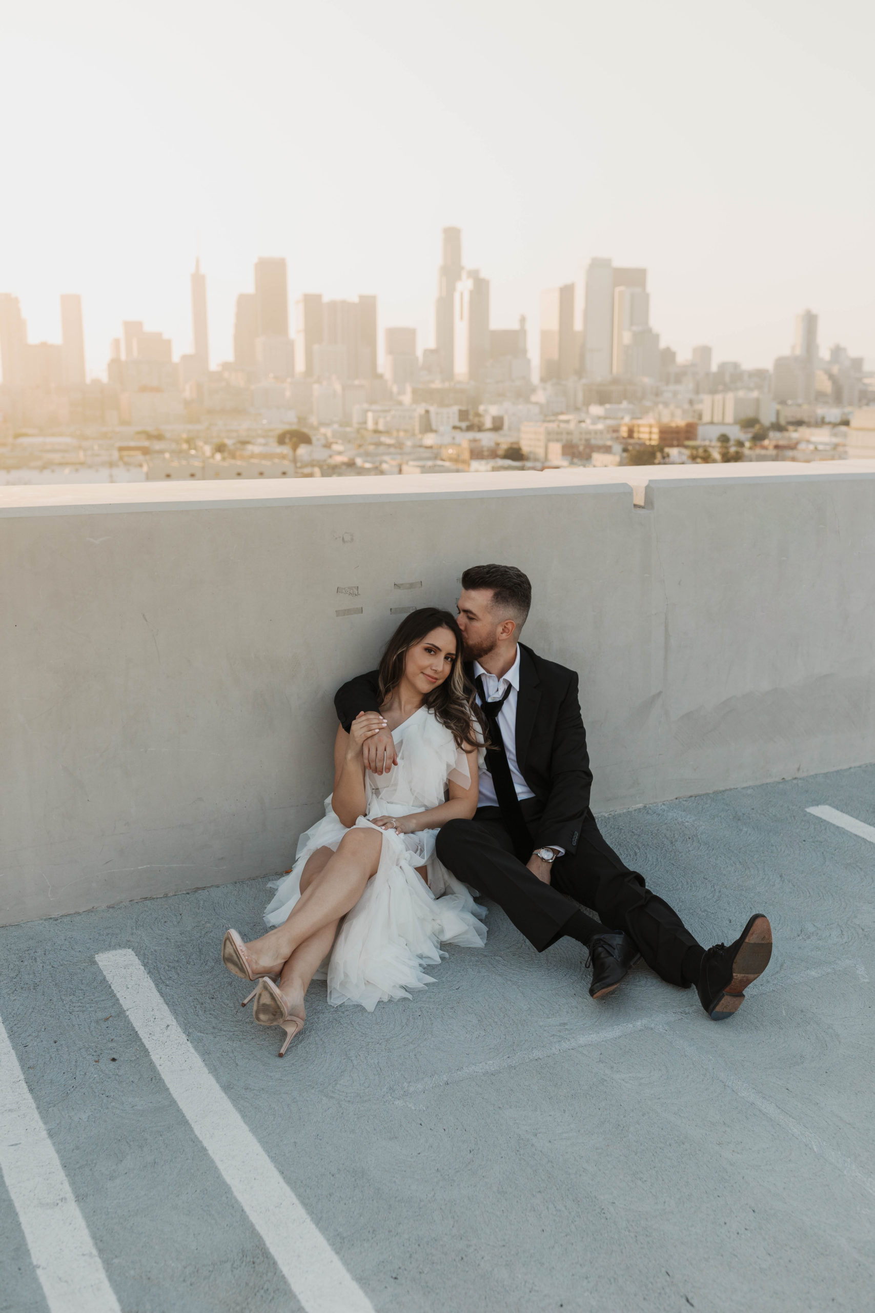 Los Angeles rooftop engagement