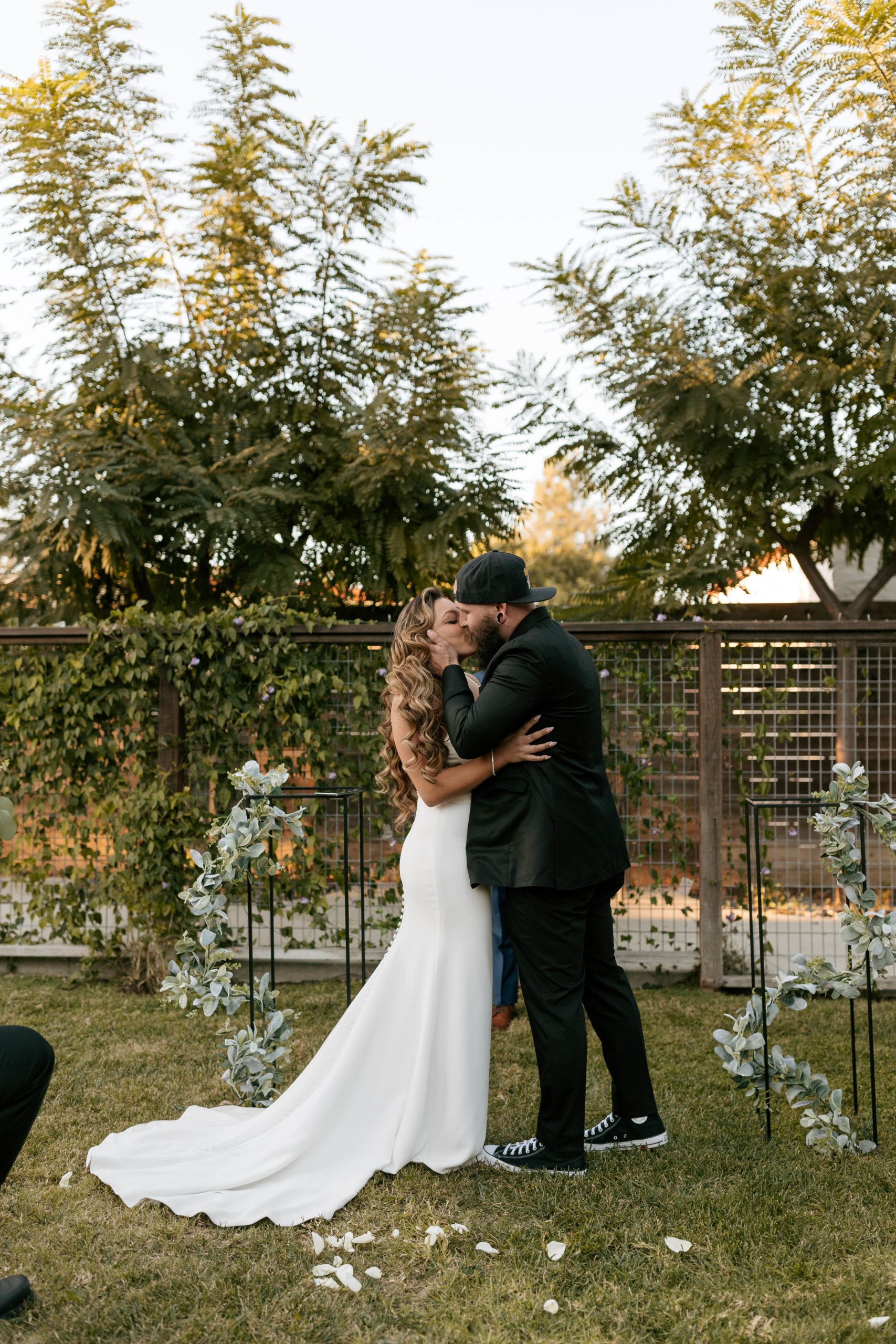 Jordan and Gaige backyard wedding in Burbank