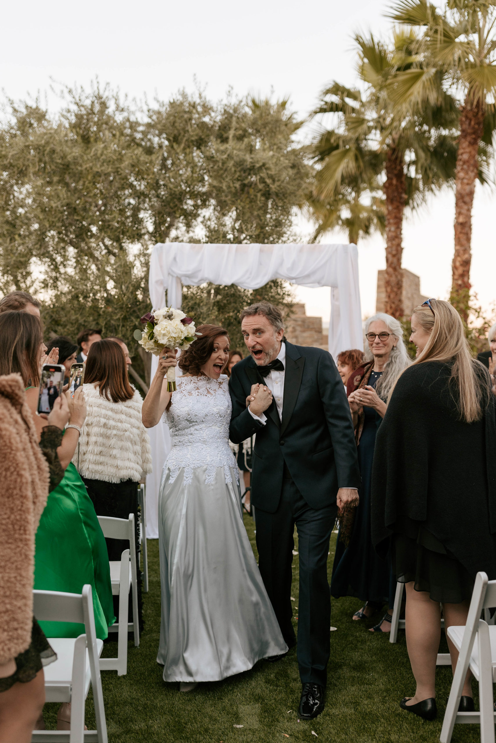 Palm Springs backyard wedding