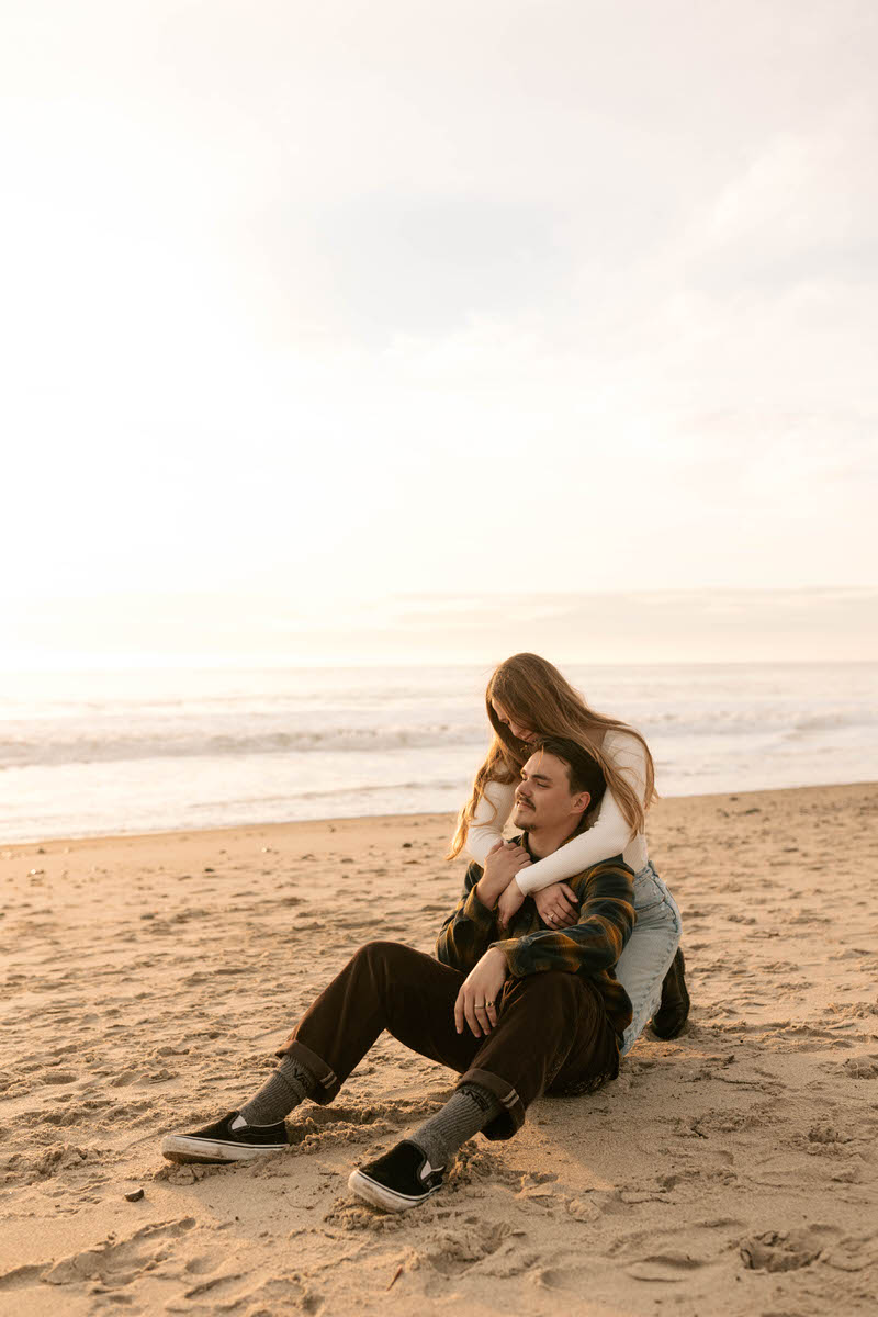 couples session at san clemente state beach